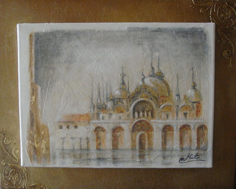 Place San Marco sous la pluie...A Venise