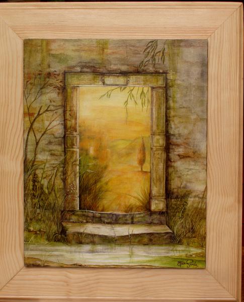La porte murée ouverte