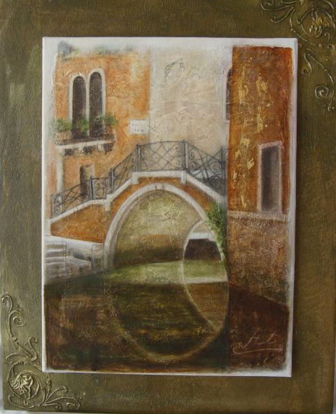 Le pont en fer forgé...A Venise